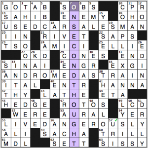 NY Times crossword solution, 3 14 14, no. 0314