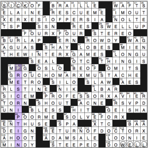 NY Times crossword solution, 3 16 14 "It's Better This Way"