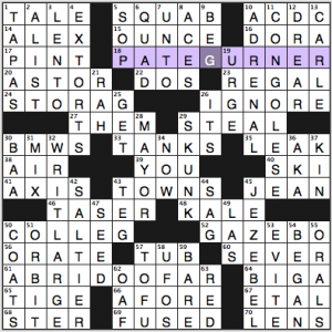 NY Times crossword solution, 3 20 14, no. 0320