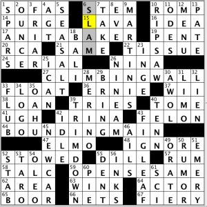 CrosSynergy / Washington Post crossword solution - 03/06/14