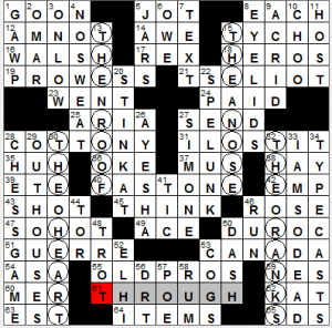 NY Times crossword solution, 4 17 14, no. 0417