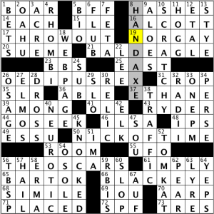 CrossSynergy/Washington Post crossword solution, 04.14.14: "Hamlet's Initials"