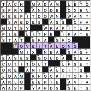 NY Times crossword solution, 4 8 14, no. 0408