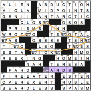 NY Times crossword solution 5 1 14, no. 0501