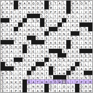 NY Times crossword solution, 4 6 14 "At Times"