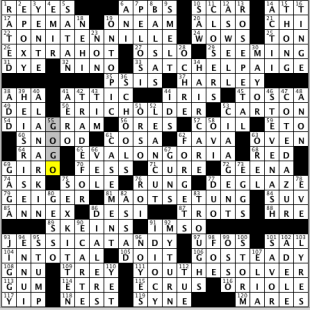 Wall Street Journal crossword solution, 05.23.14: "Hidden Agendas"