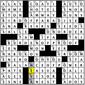 CrosSynergy/Washington Post crossword solution, 05.03.14: "Bop Along"