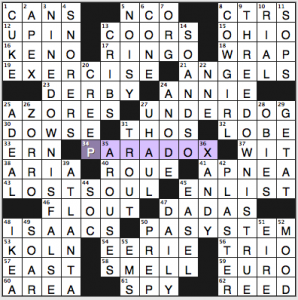 NY Times crossword solution, 5 8 14, no. 0508