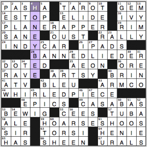 NY Times crossword solution, 5 21 14, no. 0521