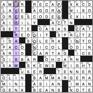 Ink Well/Chicago Reader crossword solution, 5 21 14 "Going Out on Top"