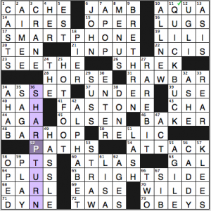 NY Times crossword solution, 5 12 14, no. 0512