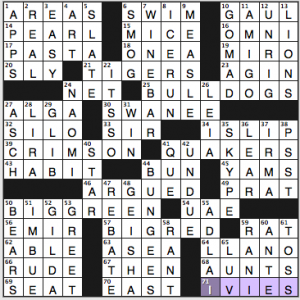 CHE crossword solution, 5 9 14 "A-Teams"