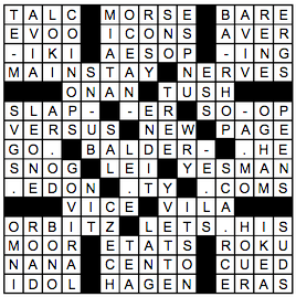 Ink Well /  Chicago Reader crossword solution, 5 14 14 "Click Language"