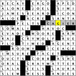 CrosSynergy/Washington Post crossword solution, 05.05.14: "Between Black and White"