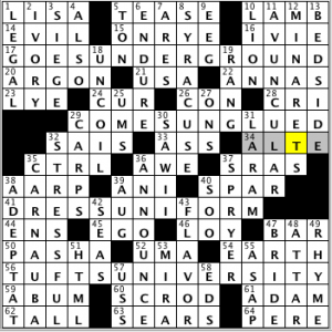 CrosSynergy/Washington Post crossword solution, 06.09.14: "Here Comes the Sun"