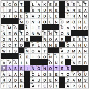 NYT crossword solution, 6 10 14, no. 0610