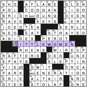 NY Times crossword solution, 6 5 14, no. 0605