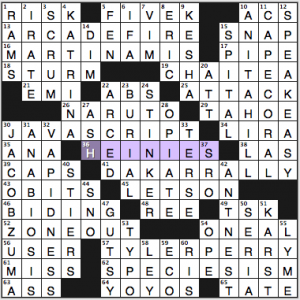 NY Times crossword solution, 6 6 14, no. 0606