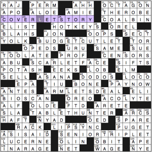 LA Times crossword solution, 6 29 14 "Let's Party"