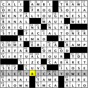 CrosSynergy/Washington Post crossword solution, 06.27.14, "Inside Voice"