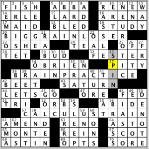 CrosSynergy/Washington Post crossword, 07.09.14: "Rainforest"