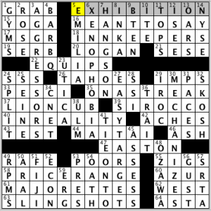 CrosSynergy/Washington Post crossword solution, 7 6 14 "Sunday Challenge"