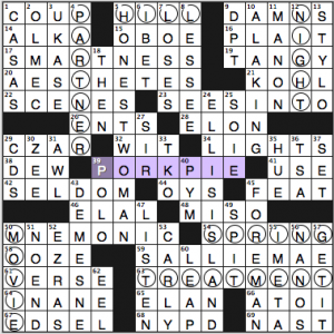 NY Times crossword solution, 7 10 14, no. 0710