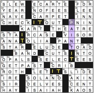 NY Times crossword solution, 7 24 14, no. 0724