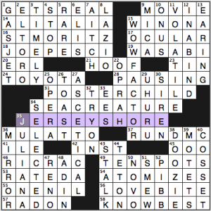 NY Times crossword solution, 7 26 14, no. 0726