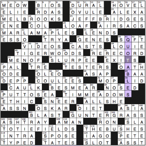 Merl Reagle Sunday crossword solution, 7 13 14 "Sunday in the Park with ..."