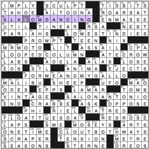 LA Times crossword solution, 7 13 14 "Lo and Behold"