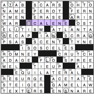 NY Times crossword solution, 7 16 14, no. 0716