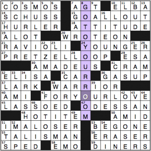NY Times crossword solution, 7 19 14, no. 0719