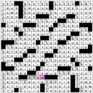 NY Times crossword solution, 8 3 14