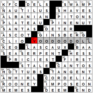 NY Times crossword solution, 8 9 14, no. 0809