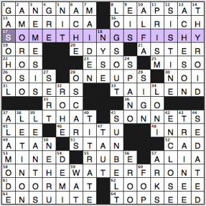 NY Times crossword solution, 8 8 14, no. 0808