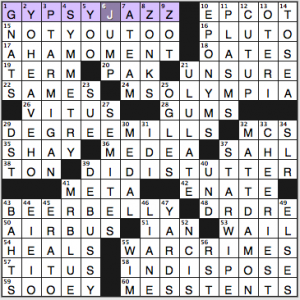 NY Times crossword solution, 8 16 14, no. 0816