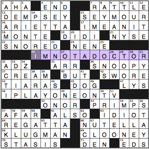 NY Times crossword solution, 8 12 14, no. 0812