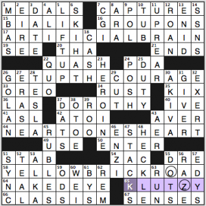 NY Times crossword solution, 8 19 14, no. 0819