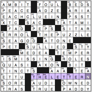 NY Times crossword solution, 8 23 14, no. 0823