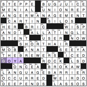 NY Times crossword solution, 8 13 14, no. 0813