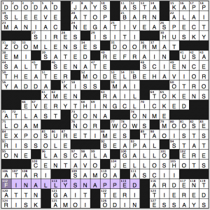 LA Times Sunday crossword solution, 8 31 14 "Say Cheese"