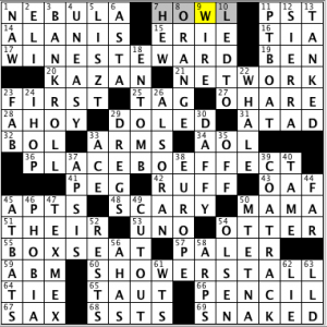 CrosSynergy/Washington Post crossword solution, 08.02.14: "Starting Finishes"
