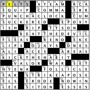 CrosSynergy/Washington Post crossword solution, 08.20.14: "Come Do Kung Fu"