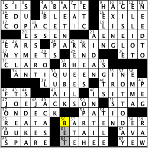 CrosSynergy/Washington Post crossword solution, 08.28.14: "Inside Straight"