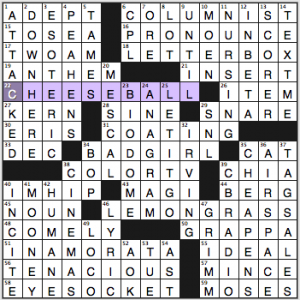 NY Times crossword solution, 9 13 14, no. 0913