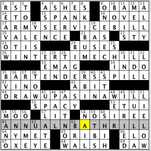 CrosSynergy/Washington Post crossword solution, 09.11.14: "Final Drafts"