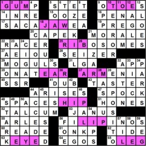NY Times crossword solution, 9 25 14, no. 0925