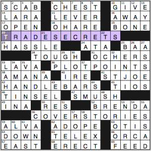 NY Times crossword solution, 10 14 14, no. 1014