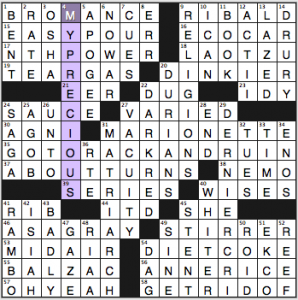 NY Times crossword solution, 10 4 14, no. 1004